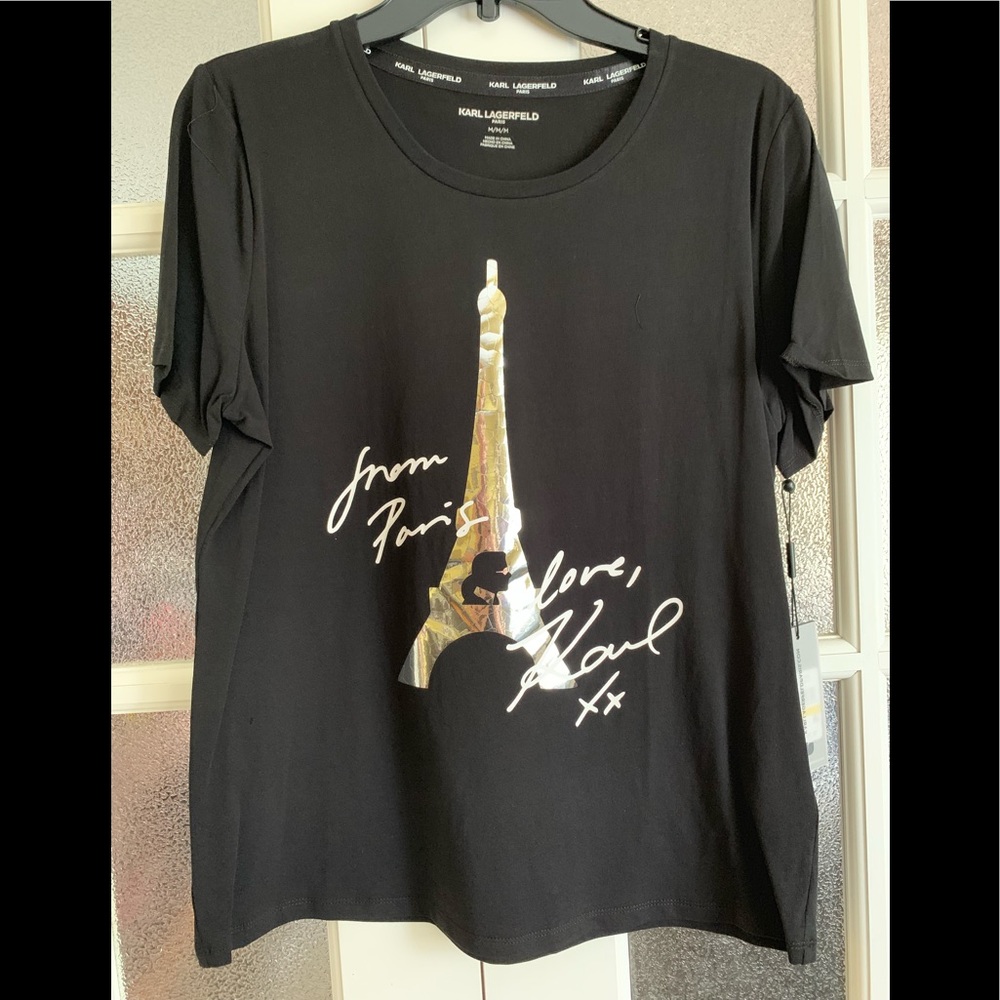 NWT Karl Lagerfeld Paris from Paris with Love Tee